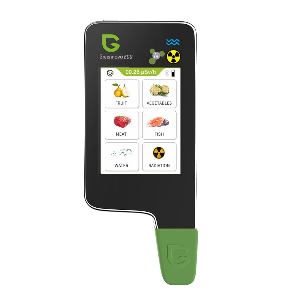 ECO6 Black Nitrate Tester for Fish Fruit Vegetable Meat,Tds Water Tester Radiation Meter Geiger Counter Food Detector for Home Health